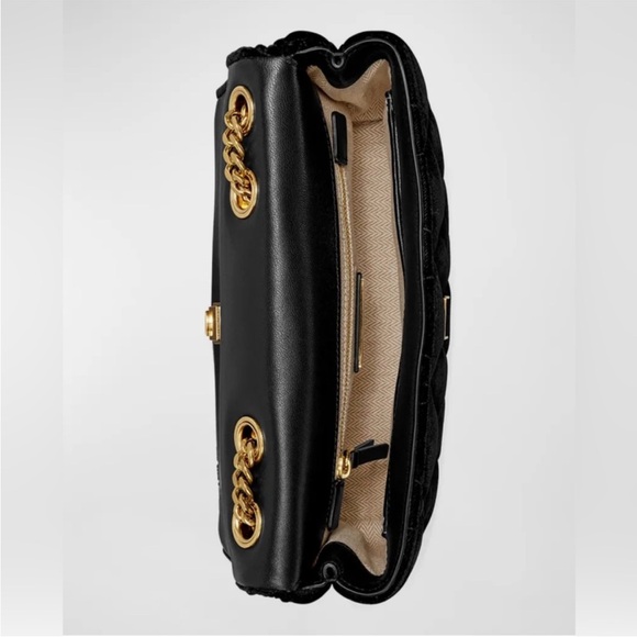 Tory Burch NWT Kira Small Velvet Convertible Crossbody Bag - Picture 4 of 8